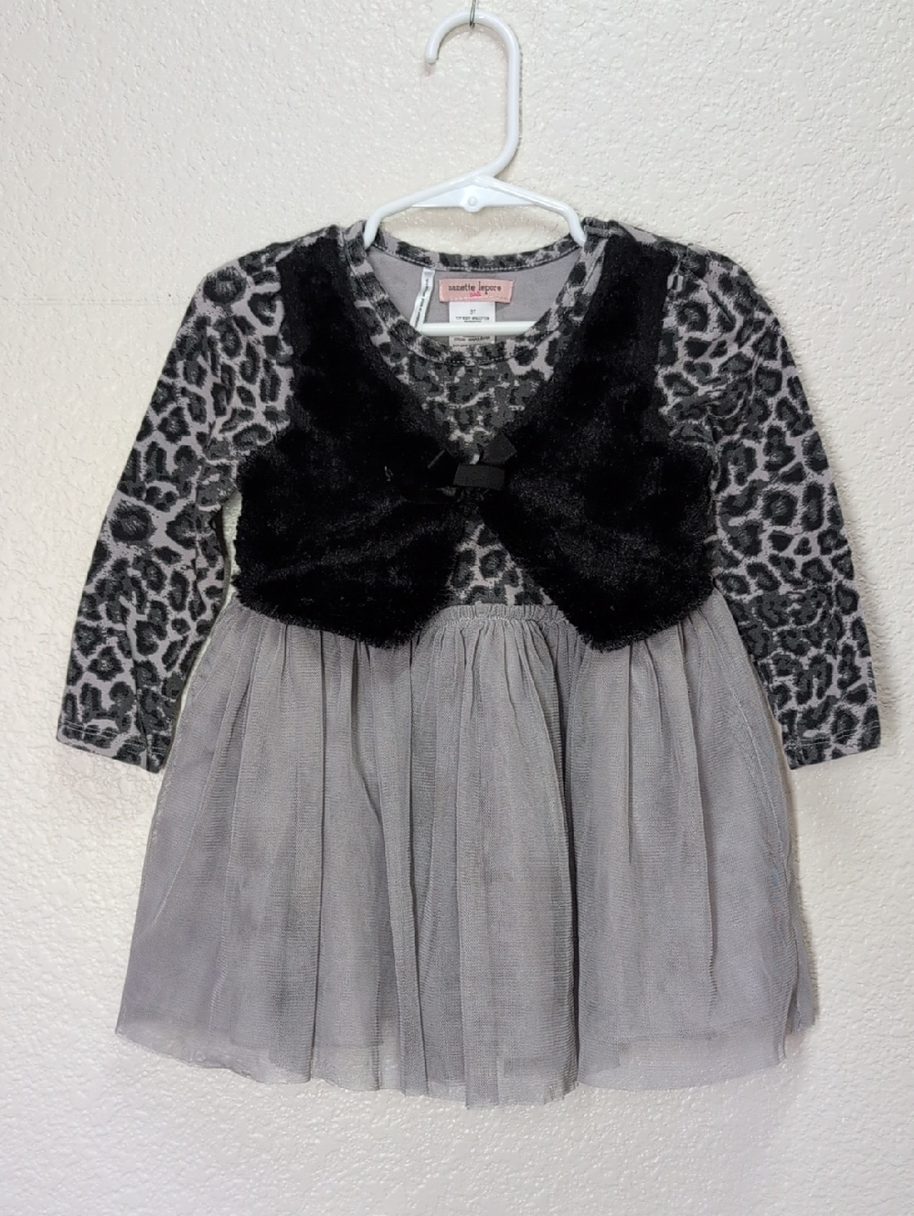 Nanette Lepore Girls |Leopard Dress | Size: 3T